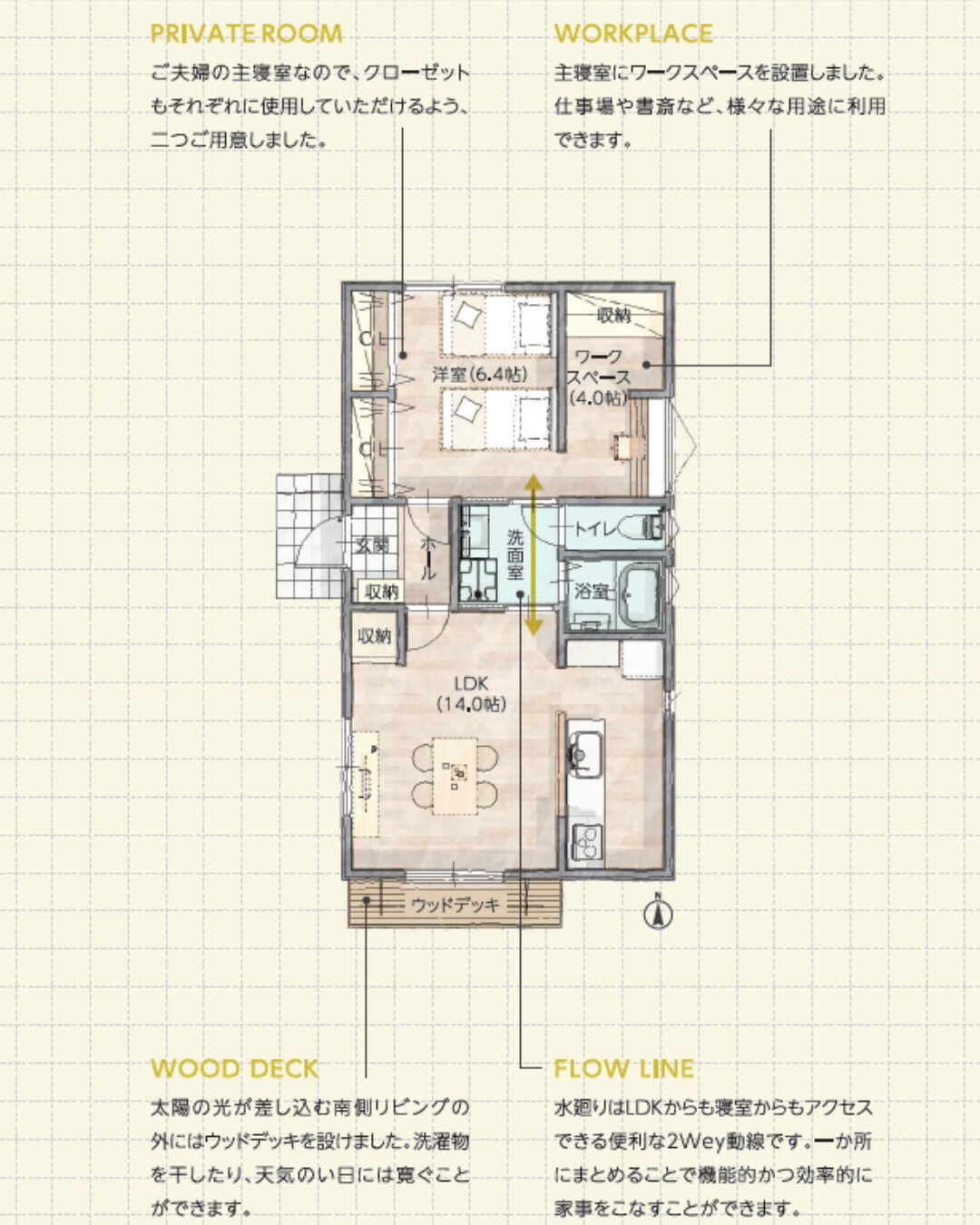 \16坪　平屋　モデルプラン/