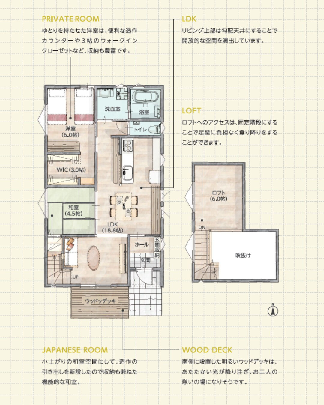 \21坪　平屋　モデルプラン/