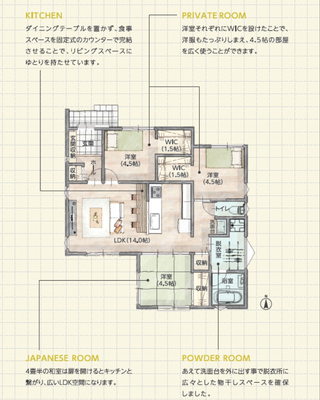 \21坪　平屋　モデルプラン/