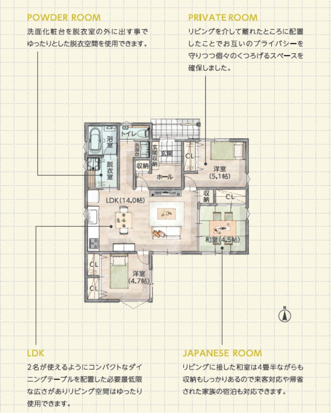 \22坪　平屋　モデルプラン/
